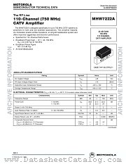 MHW7222A_D datasheet pdf Motorola
