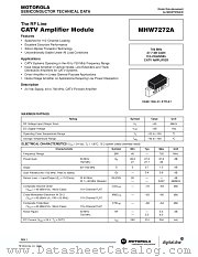 MHW7272A datasheet pdf Motorola
