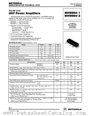 MHW804-1 datasheet pdf Motorola