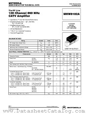 MHW8182A datasheet pdf Motorola