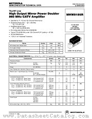 MHW8185R datasheet pdf Motorola