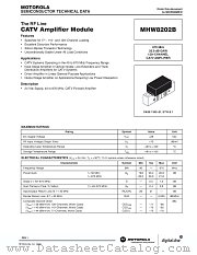 MHW8202B datasheet pdf Motorola