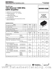 MHW9182B datasheet pdf Motorola