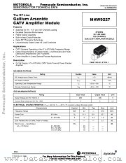 MHW9227D datasheet pdf Motorola