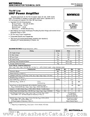 MHW932 datasheet pdf Motorola