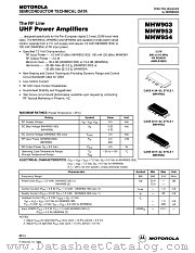 MHW954 datasheet pdf Motorola