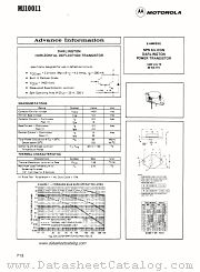 MJ10011 datasheet pdf Motorola