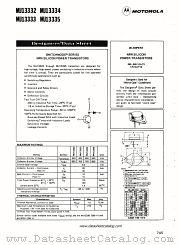 MJ13334 datasheet pdf Motorola