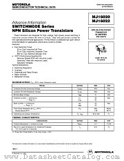 MJ16022 datasheet pdf Motorola