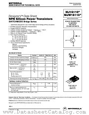 MJW16110 datasheet pdf Motorola