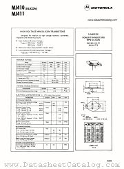 MJ411 datasheet pdf Motorola