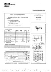 MJ481 datasheet pdf Motorola
