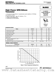 MJ802 datasheet pdf Motorola