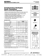 MJD6039-1 datasheet pdf Motorola