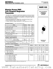 MJE1123 datasheet pdf Motorola