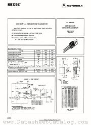 MJE12007 datasheet pdf Motorola