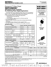 MJF18004 datasheet pdf Motorola