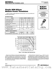 MJE341 datasheet pdf Motorola
