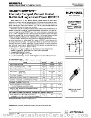 MLP1N06CL datasheet pdf Motorola