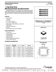 MMA6260 datasheet pdf Motorola