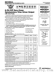 MOC3042 datasheet pdf Motorola