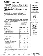MOC3081 datasheet pdf Motorola