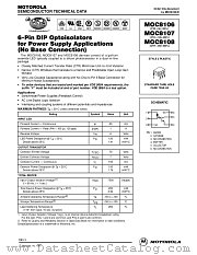 MOC8107 datasheet pdf Motorola