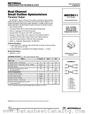 MOCD211 datasheet pdf Motorola
