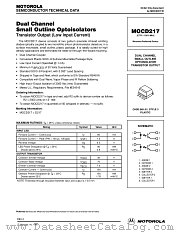 MOCD217 datasheet pdf Motorola