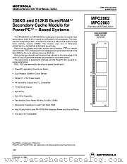 MPC2003SG60 datasheet pdf Motorola