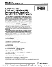 MPC2005 datasheet pdf Motorola