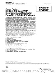 MPC2104P datasheet pdf Motorola