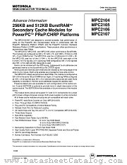 MPC2106SG66 datasheet pdf Motorola