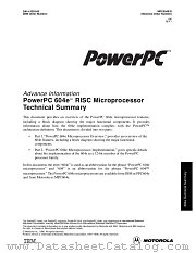 MPC604E datasheet pdf Motorola