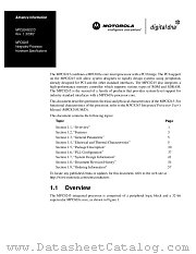 MPC8245EC datasheet pdf Motorola
