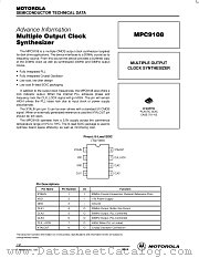MPC9108 datasheet pdf Motorola