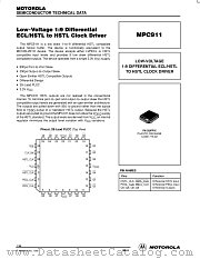 MPC911 datasheet pdf Motorola