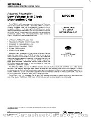 MPC940 datasheet pdf Motorola