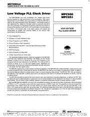 MPC950 datasheet pdf Motorola