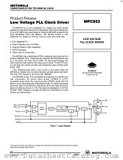 MPC953 datasheet pdf Motorola
