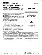 MPC9600 datasheet pdf Motorola