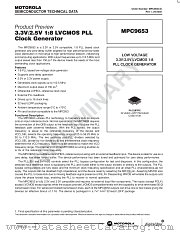 MPC9653 datasheet pdf Motorola
