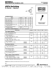 MPF4392 datasheet pdf Motorola