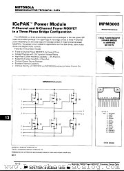 MPM3003 datasheet pdf Motorola