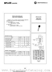 MPS-A18 datasheet pdf Motorola