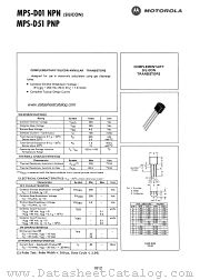 MPS-D01 datasheet pdf Motorola