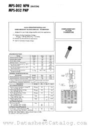 MPS-D52 datasheet pdf Motorola
