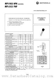 MPS-D03 datasheet pdf Motorola