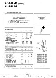 MPS-D55 datasheet pdf Motorola