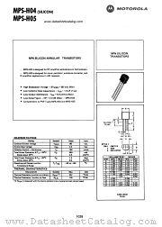 MPS-H05 datasheet pdf Motorola